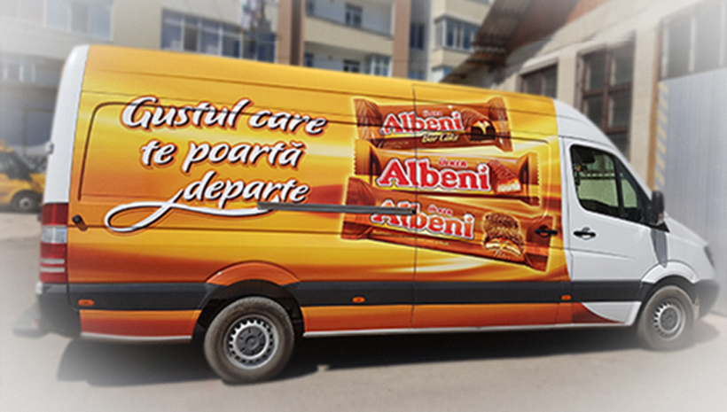 Реклама на машине Albeni