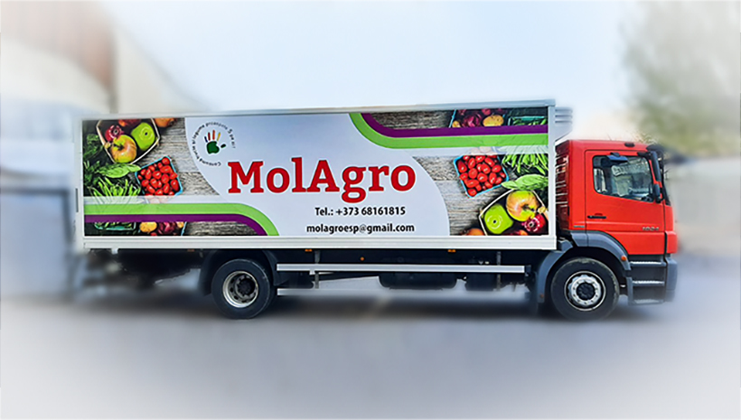 Реклама на машине MolAgro