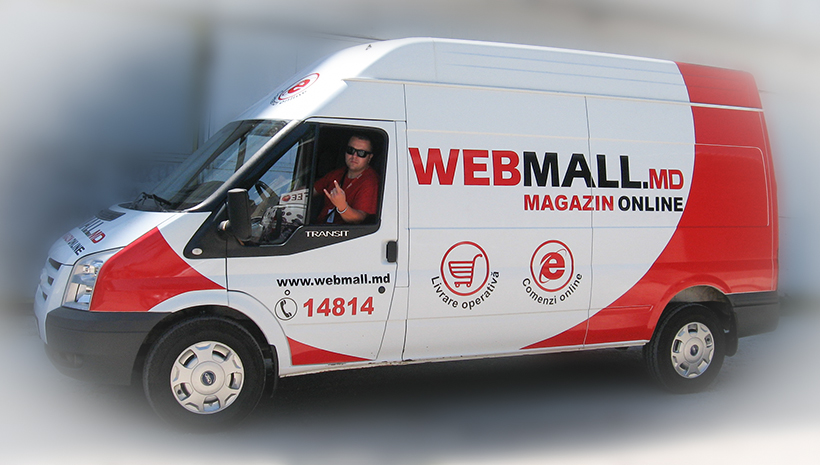 Реклама на машине Webmall