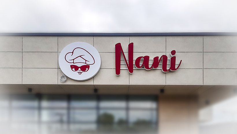 Объемные буквы Nani