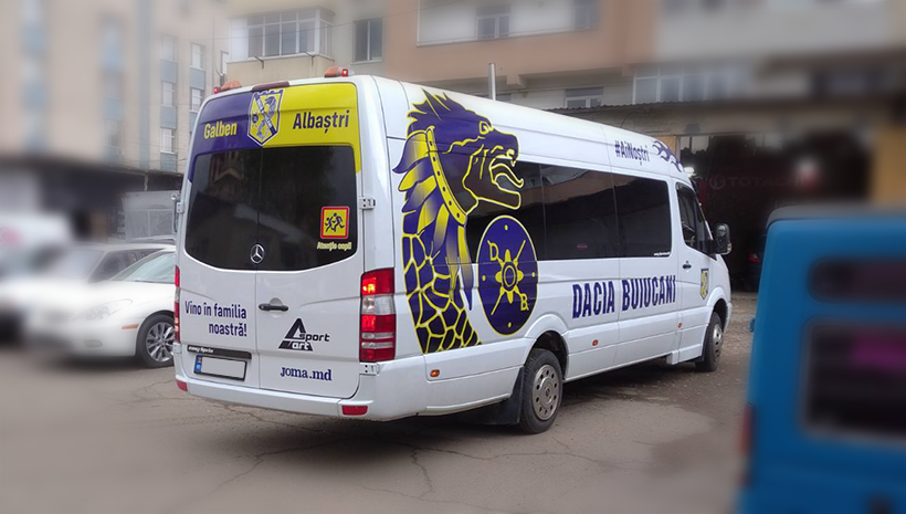 Publicitate pe transport Dacia Buiucani