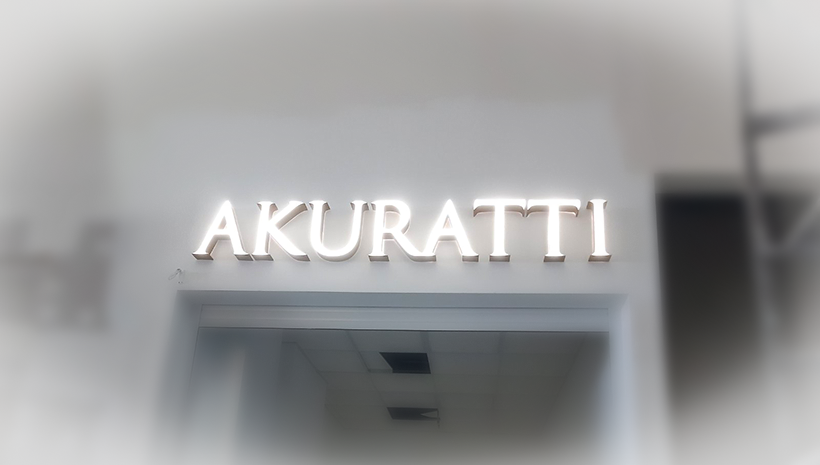 Объемные буквы Akuratti